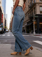 High-Waisted Flare Leg Jeans