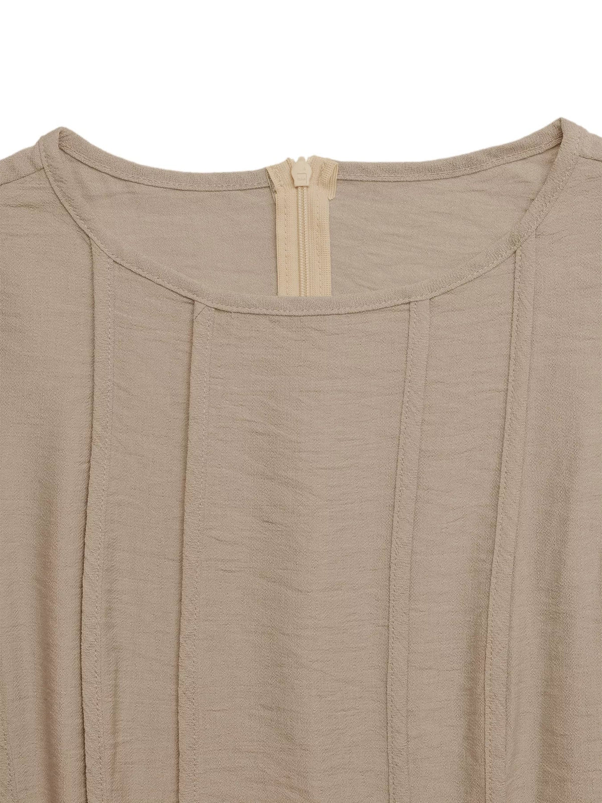 Round Neck Sleeveless Texture Maxi Dress