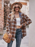 Oversized Plaid Button Up Shacket