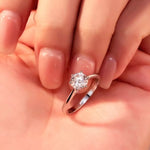 5 Carat 925 Sterling Silver Moissanite Ring