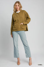 Umgee Textured Jacquard Jacket
