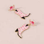 Cowboy Boot Dangle Earrings
