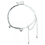 Silver-Plated Minimalist Heart Necklace