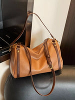 Vintage Style Barrel Crossbody Bag