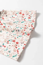 Floral Half Button Long Sleeve T-Shirt