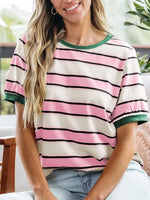 Striped Crew Neck T-Shirt