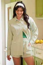 Mittoshop Striped Shirt and Shorts Set