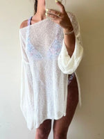 Side Slit Bell Sleeves Cover-Up