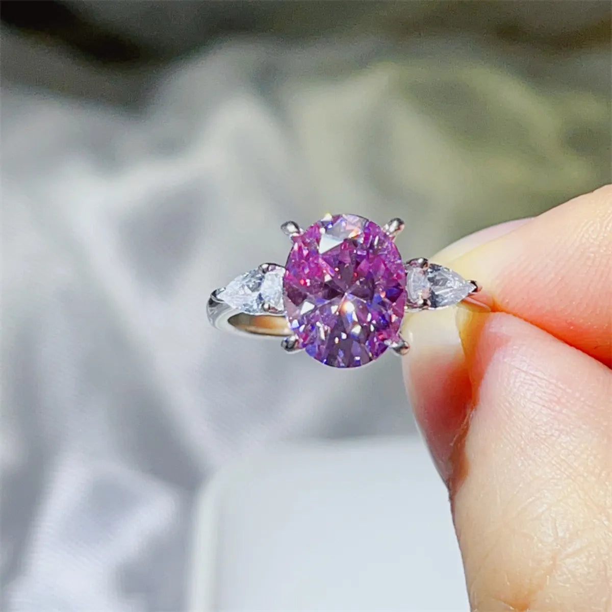 3 Carat Moissanite 925 Sterling Silver Ring