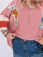 Striped Floral Long Sleeve T-Shirt
