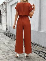 Tie Waist Wide Leg Jumpsuit