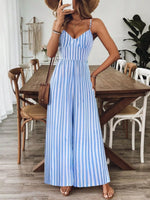 Spaghetti Strap Wide Leg Jumpsuit