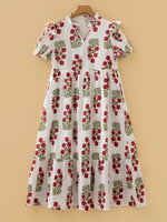 Floral Print Casual Mini Dress