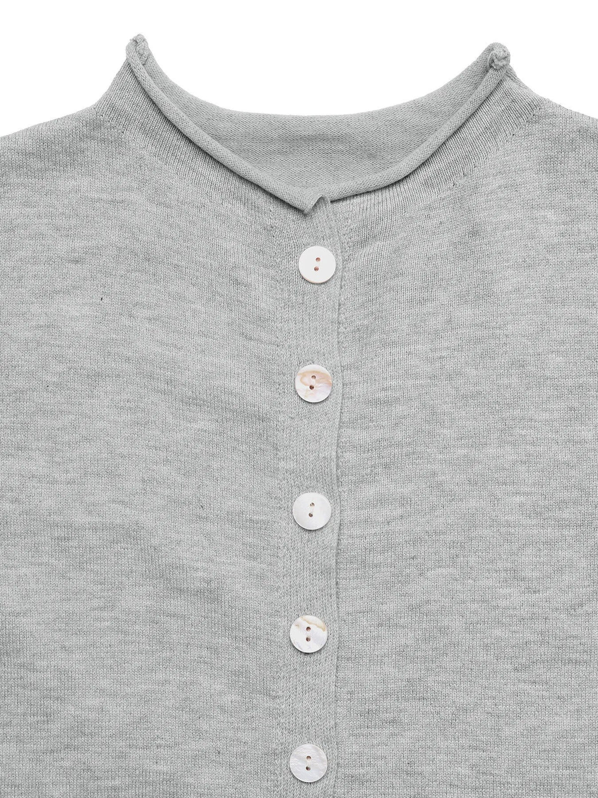Button-Front Long Sleeve Cardigan