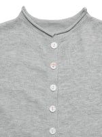 Button-Front Long Sleeve Cardigan