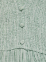 V-Neck Ruffled Cap Sleeve Dress
