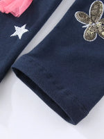 Children's Fairy Embroidered & Sequin Butterfly Leggings