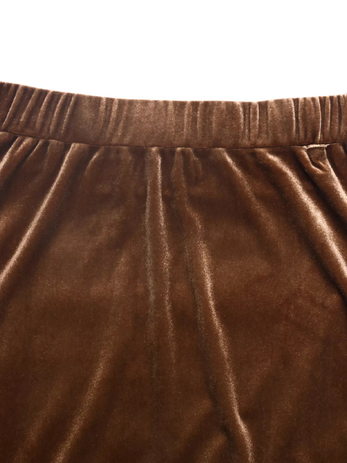Velvet Tiered Midi Skirt