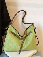 Vintage Suede Tote Bag