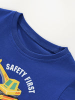 Children's Cartoon Construction Vehicle Graphic Tee