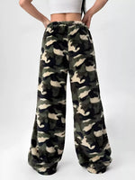 Leopard Wide Leg Plush Pants
