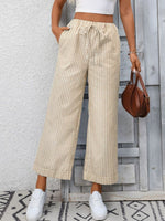 Striped Wide Leg Pants
