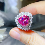 5 Carat Moissanite 925 Sterling Silver Heart-Shaped Ring