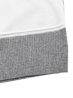 Color Block Knit Long Sleeve Sweater