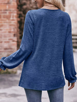 Ruffle Cuff Long Sleeve T-Shirt