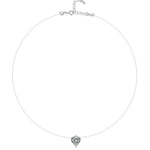 1 Carat Heart-Shaped Pendant Necklace