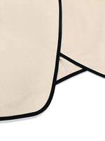 Contrast Trim Top and Wide Leg Pants Set