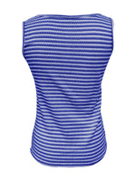 Striped Round Neck Tank Top