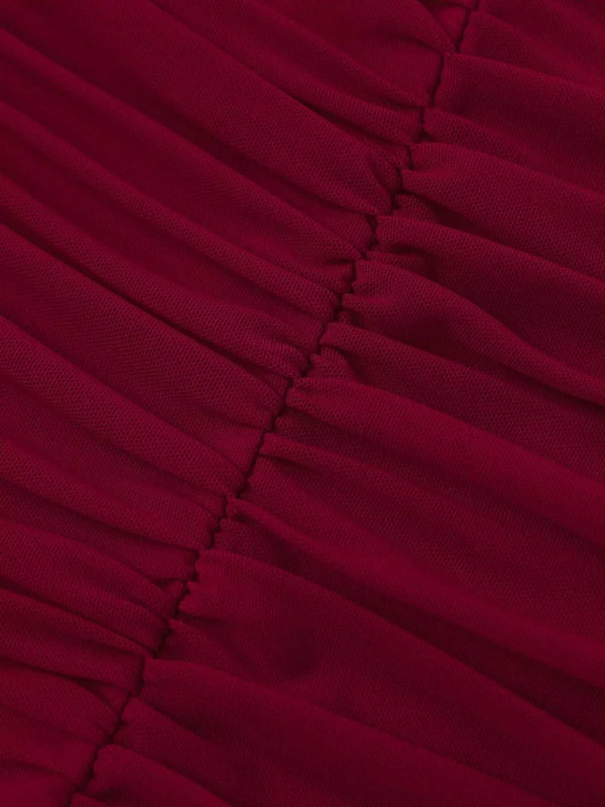 Halter Neck Ruched Slit Maxi Dress