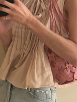 Tie-Front Sleeveless Summer Blouse