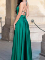 Halter Neck Slit Maxi Dress