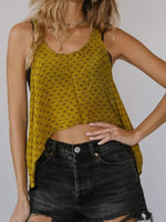 Printed Scoop Neck Tank