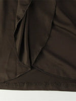 Turtleneck Long Sleeve Tie Waist Maxi Dress