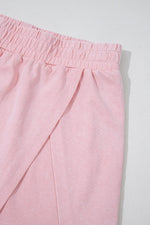 Mineral Wash Cotton Tank Top and Slit Skort Set