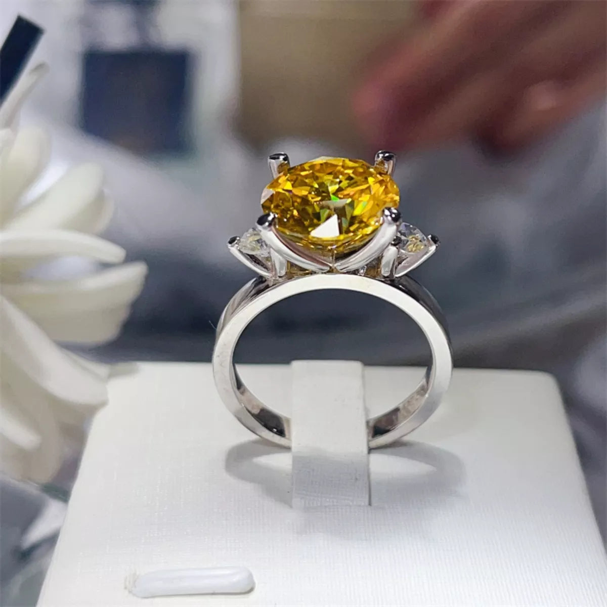 5 Carat Moissanite 925 Sterling Silver Ring