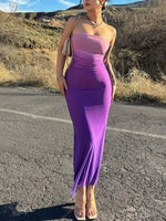 Gradient Tube Bodycon Midi Dress