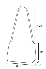 Fame Buckle Detail Hobo Shoulder Bag