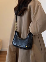 Chain Accent Shoulder Bag