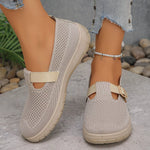 Round Toe Platform Slip-Ons