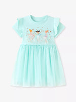 Children's Ballerina Round Neck Tulle Dress