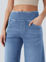High-Waisted Wide Leg Jeans