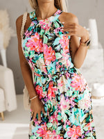Printed Sleeveless Maxi Dress