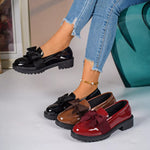 Bow Round Toe Loafers
