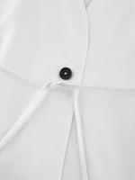 One Button Short Sleeve Top and Skirt Set