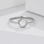 925 Sterling Silver Circle Ring