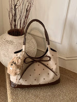 Polka Dot Bow Shoulder Bag